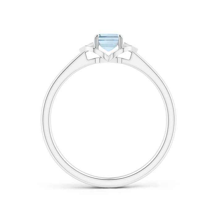 A - Aquamarine / 0.51 CT / 14 KT White Gold