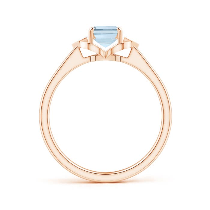 A - Aquamarine / 0.82 CT / 14 KT Rose Gold