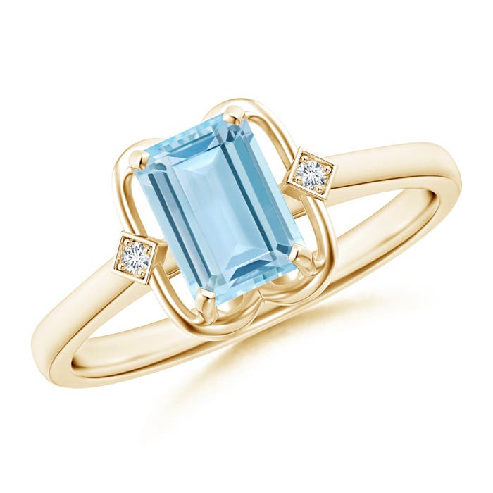 AAA - Aquamarine / 0.82 CT / 14 KT Yellow Gold