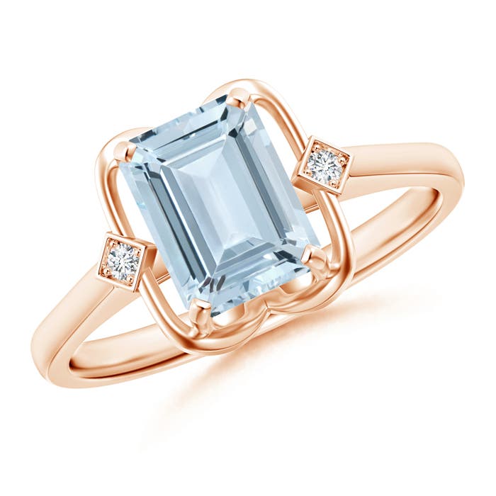 A - Aquamarine / 1.37 CT / 14 KT Rose Gold