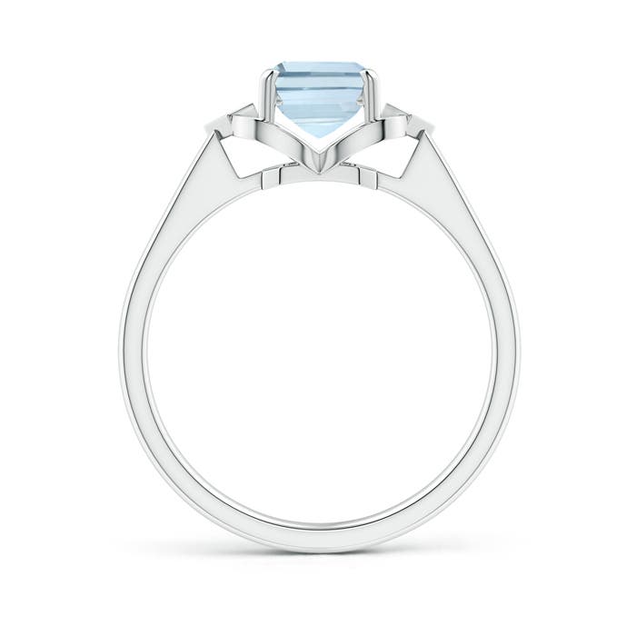 A - Aquamarine / 1.37 CT / 14 KT White Gold