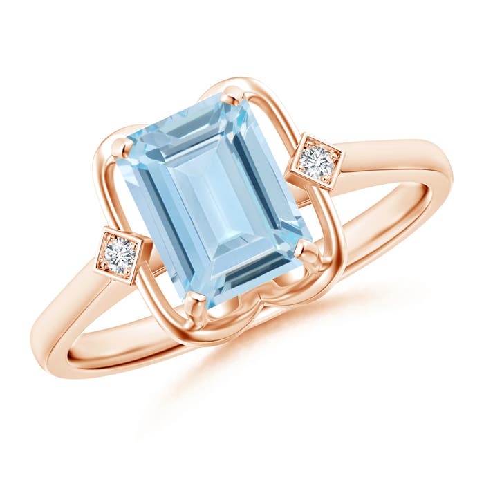 AA - Aquamarine / 1.37 CT / 14 KT Rose Gold