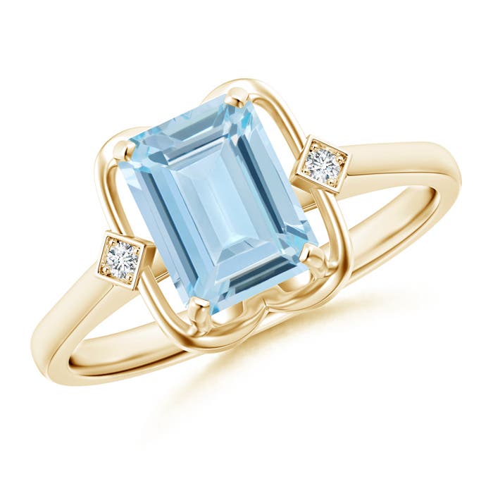 AA - Aquamarine / 1.37 CT / 14 KT Yellow Gold