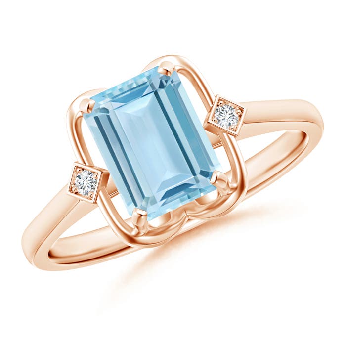 AAA - Aquamarine / 1.37 CT / 14 KT Rose Gold