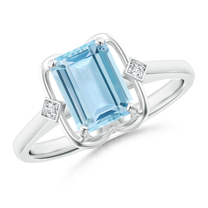 AAA - Aquamarine / 1.37 CT / 14 KT White Gold