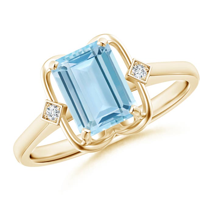 AAA - Aquamarine / 1.37 CT / 14 KT Yellow Gold