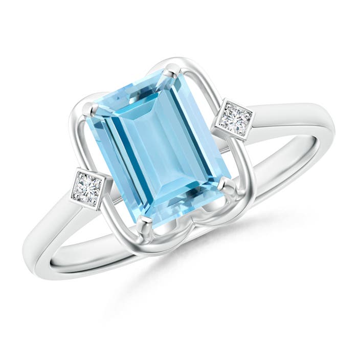 AAAA - Aquamarine / 1.37 CT / 14 KT White Gold