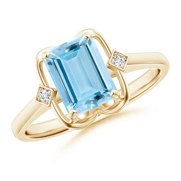 AAAA - Aquamarine / 1.37 CT / 14 KT Yellow Gold