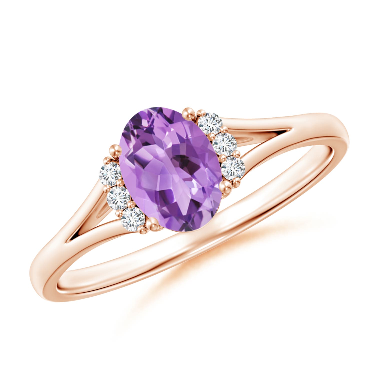 A - Amethyst / 0.77 CT / 14 KT Rose Gold