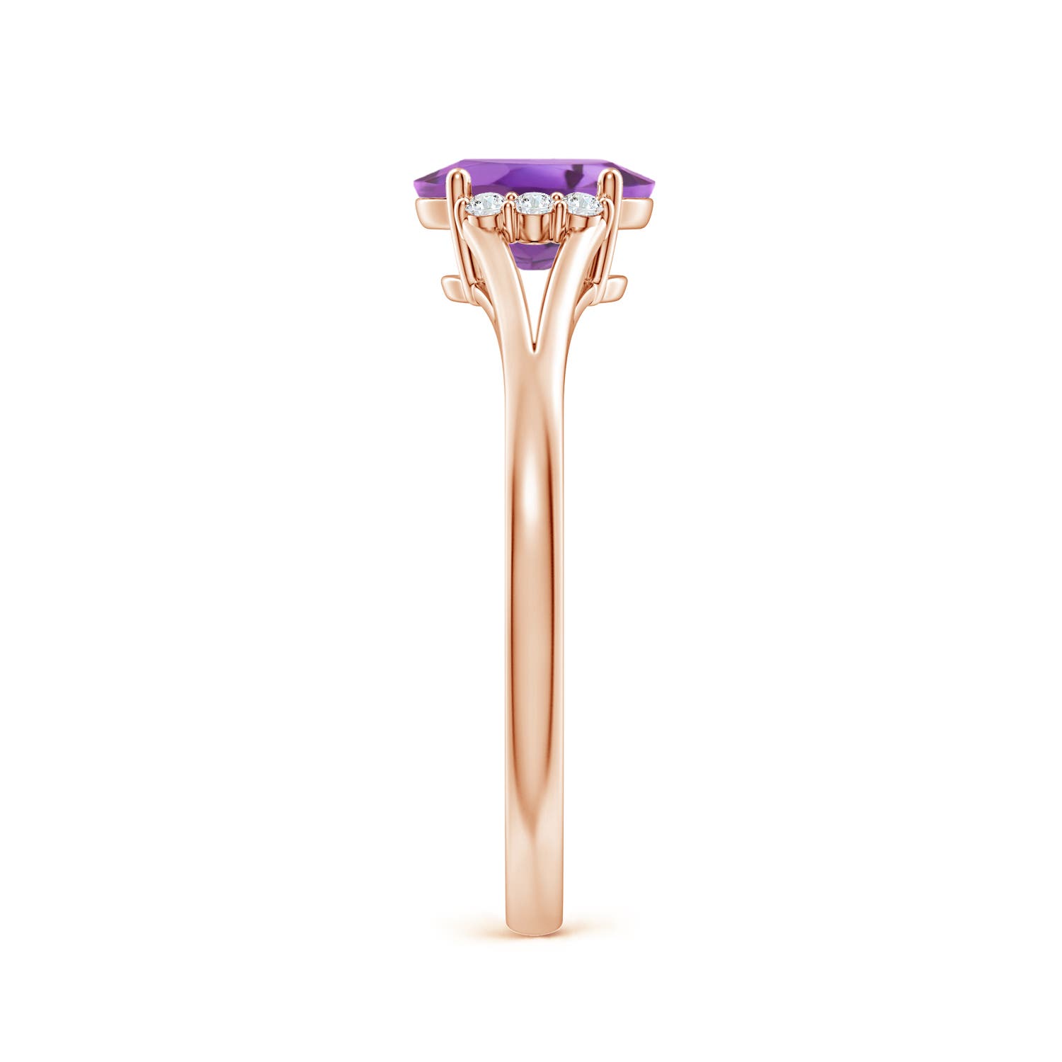 A - Amethyst / 0.77 CT / 14 KT Rose Gold