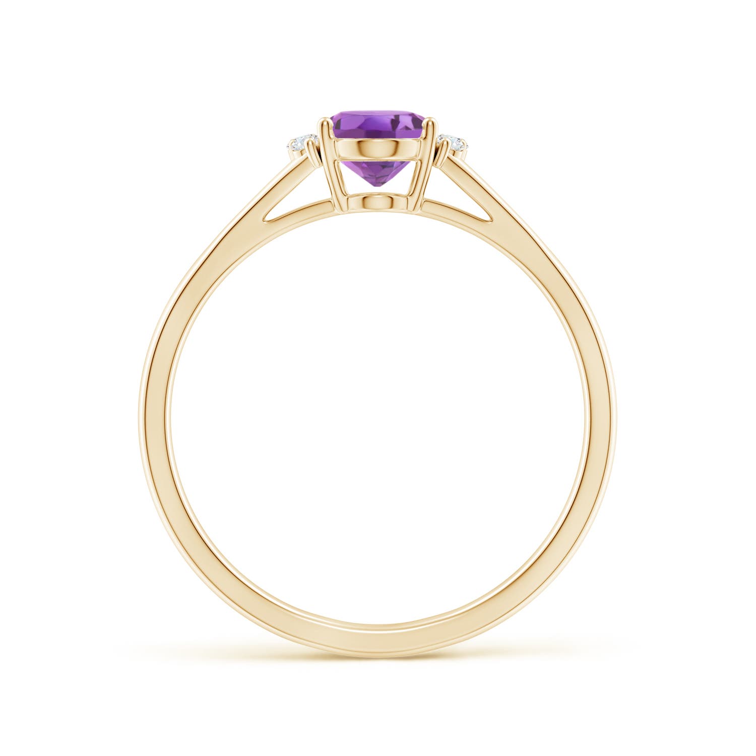 A - Amethyst / 0.77 CT / 14 KT Yellow Gold