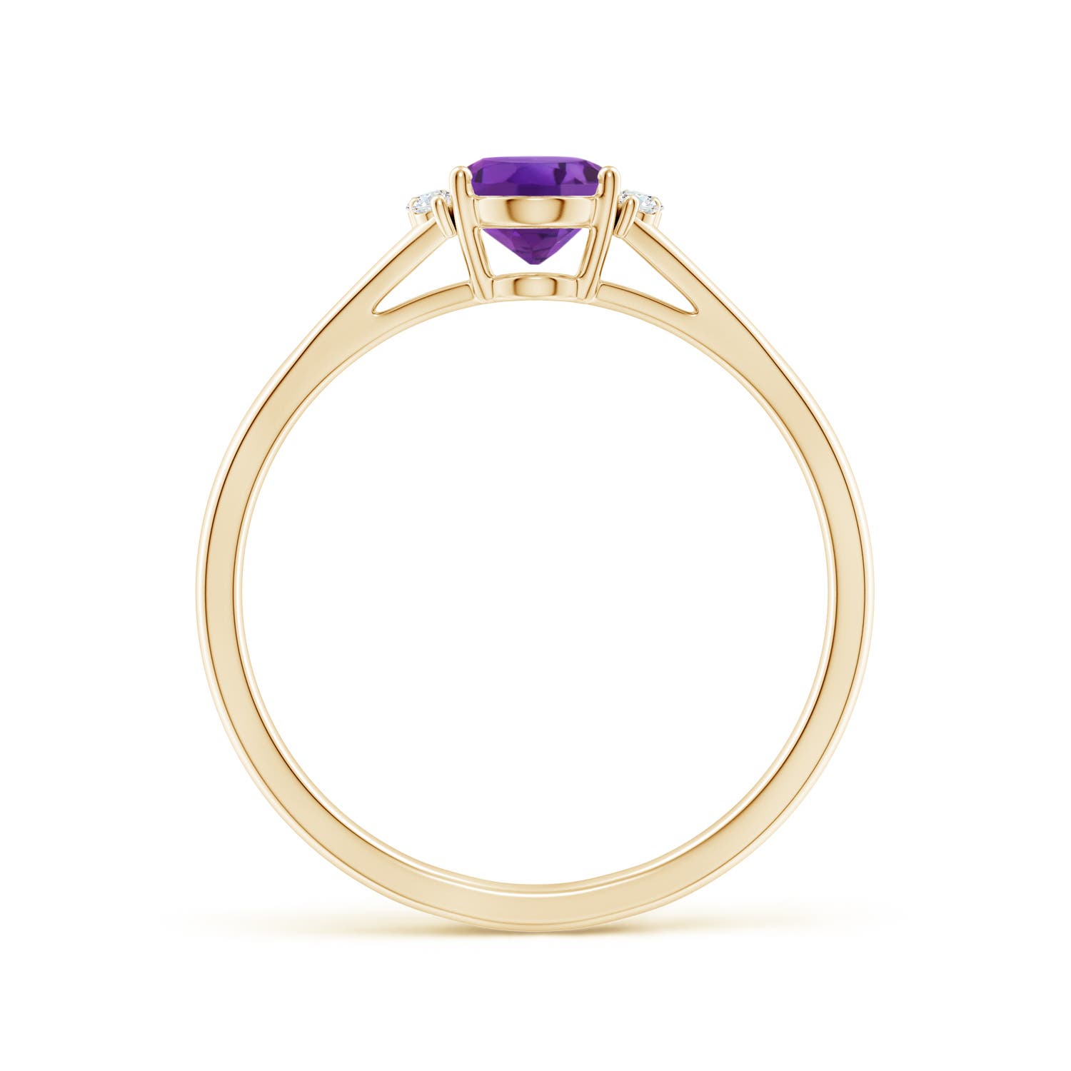 AAA - Amethyst / 0.77 CT / 14 KT Yellow Gold