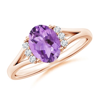 Oval A Amethyst