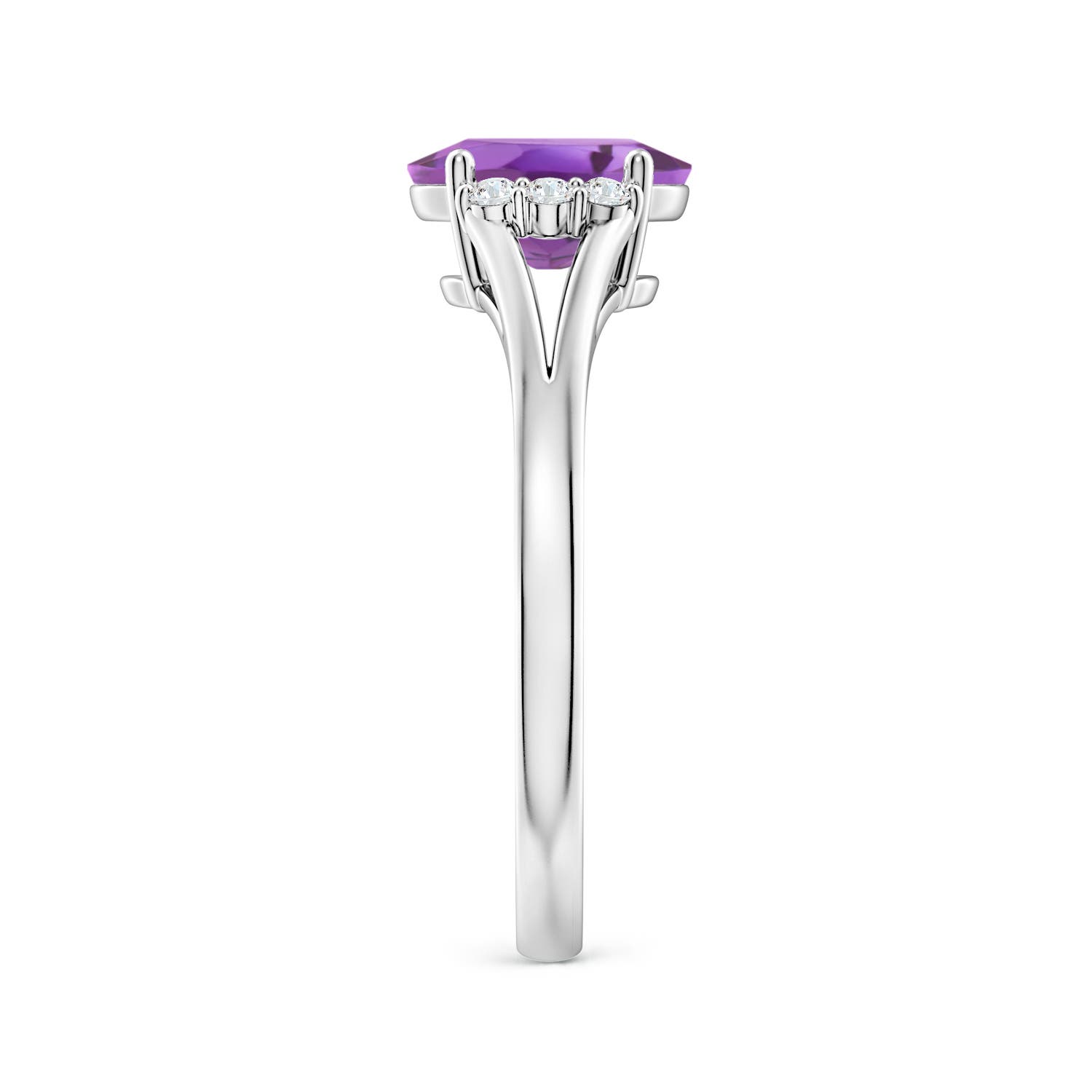 A - Amethyst / 1.23 CT / 14 KT White Gold