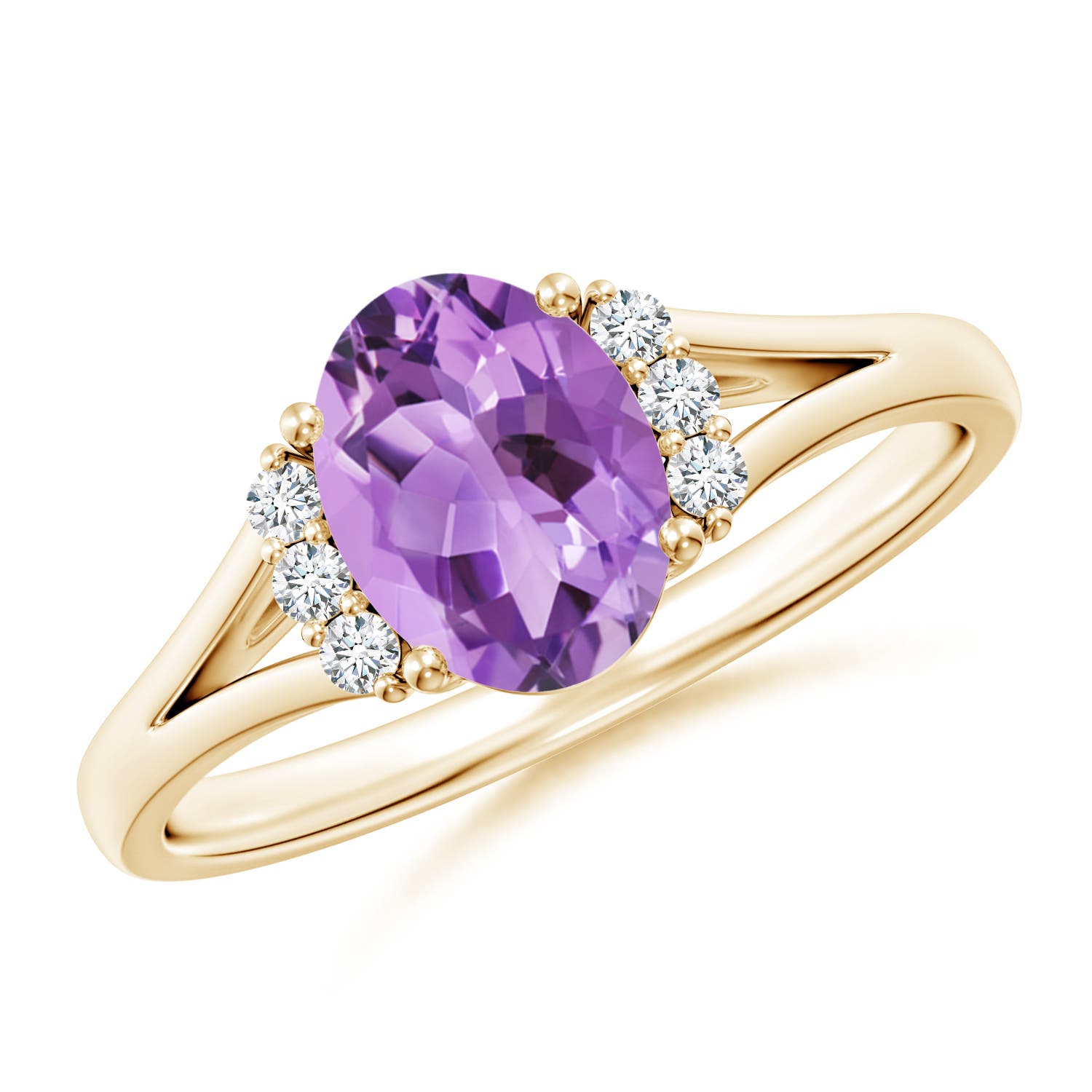 A - Amethyst / 1.23 CT / 14 KT Yellow Gold