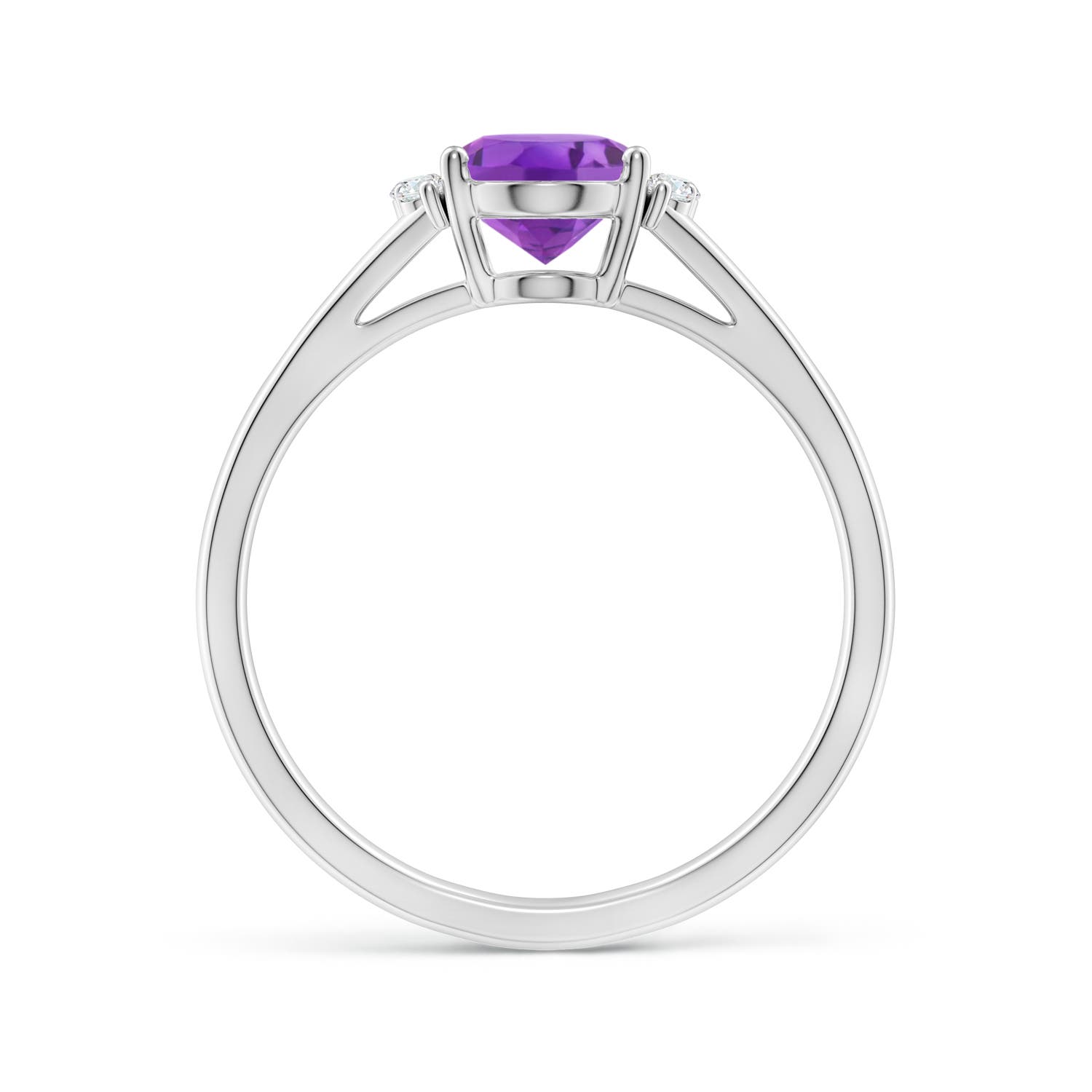 AA - Amethyst / 1.23 CT / 14 KT White Gold