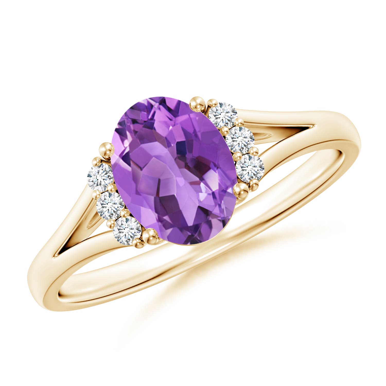 AA - Amethyst / 1.23 CT / 14 KT Yellow Gold