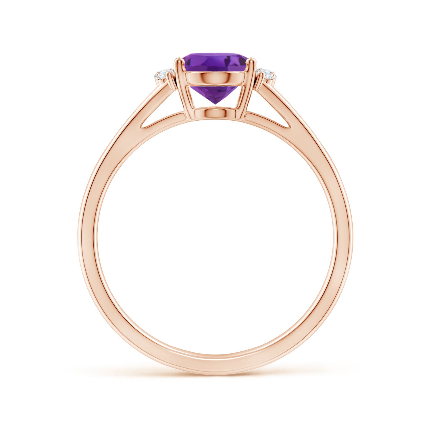 AAA - Amethyst / 1.23 CT / 14 KT Rose Gold