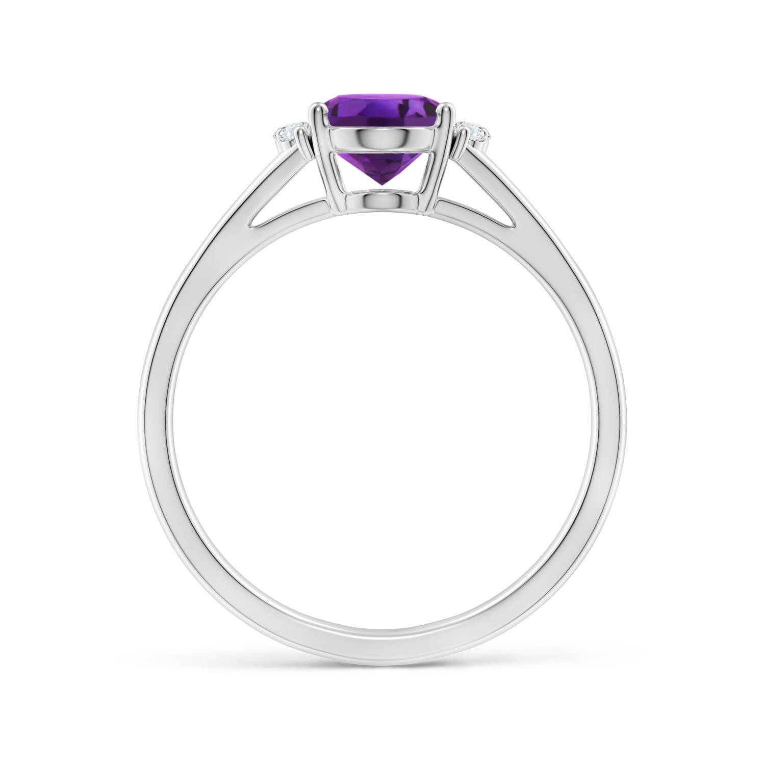 AAAA - Amethyst / 1.23 CT / 14 KT White Gold