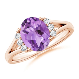 Oval A Amethyst