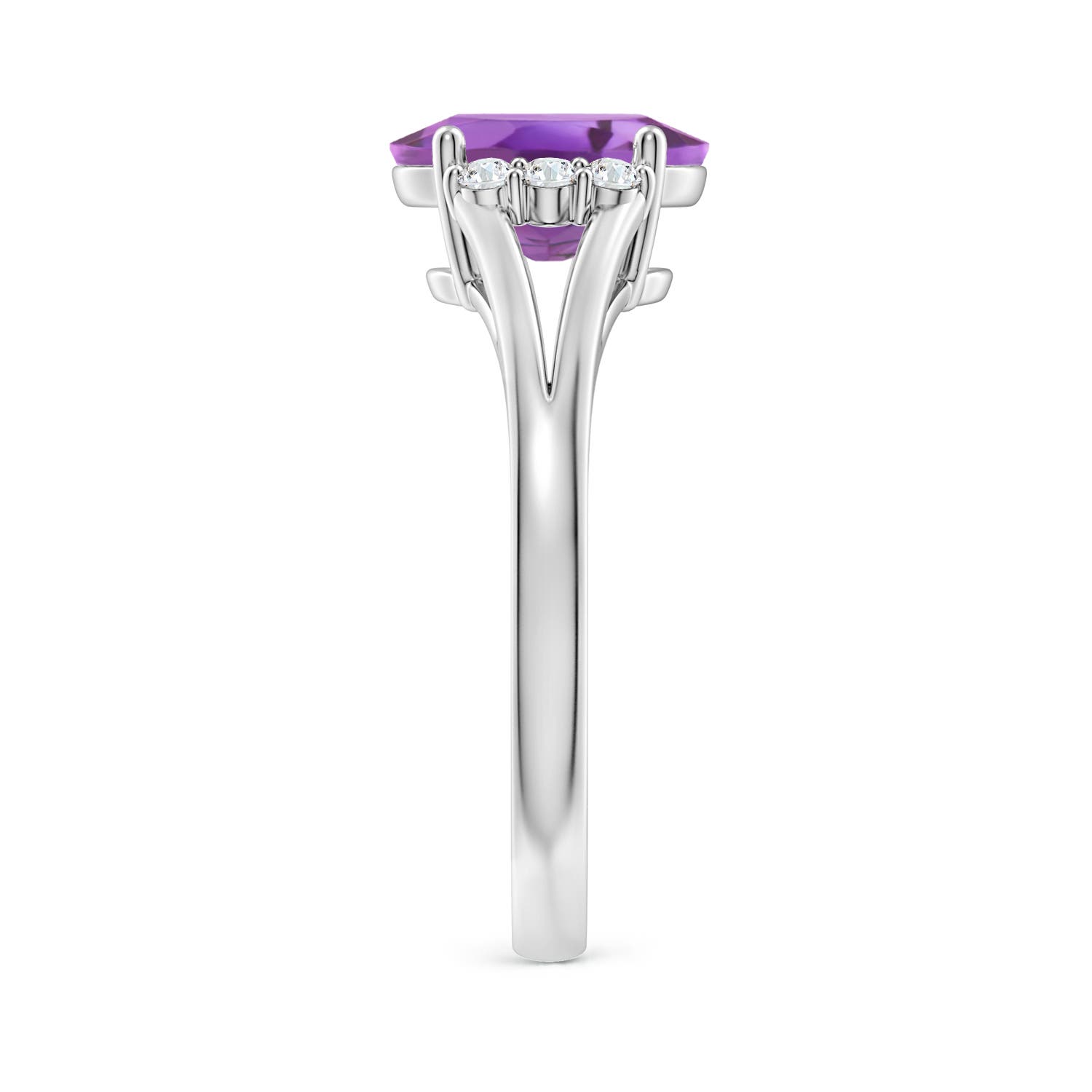 A - Amethyst / 1.71 CT / 14 KT White Gold