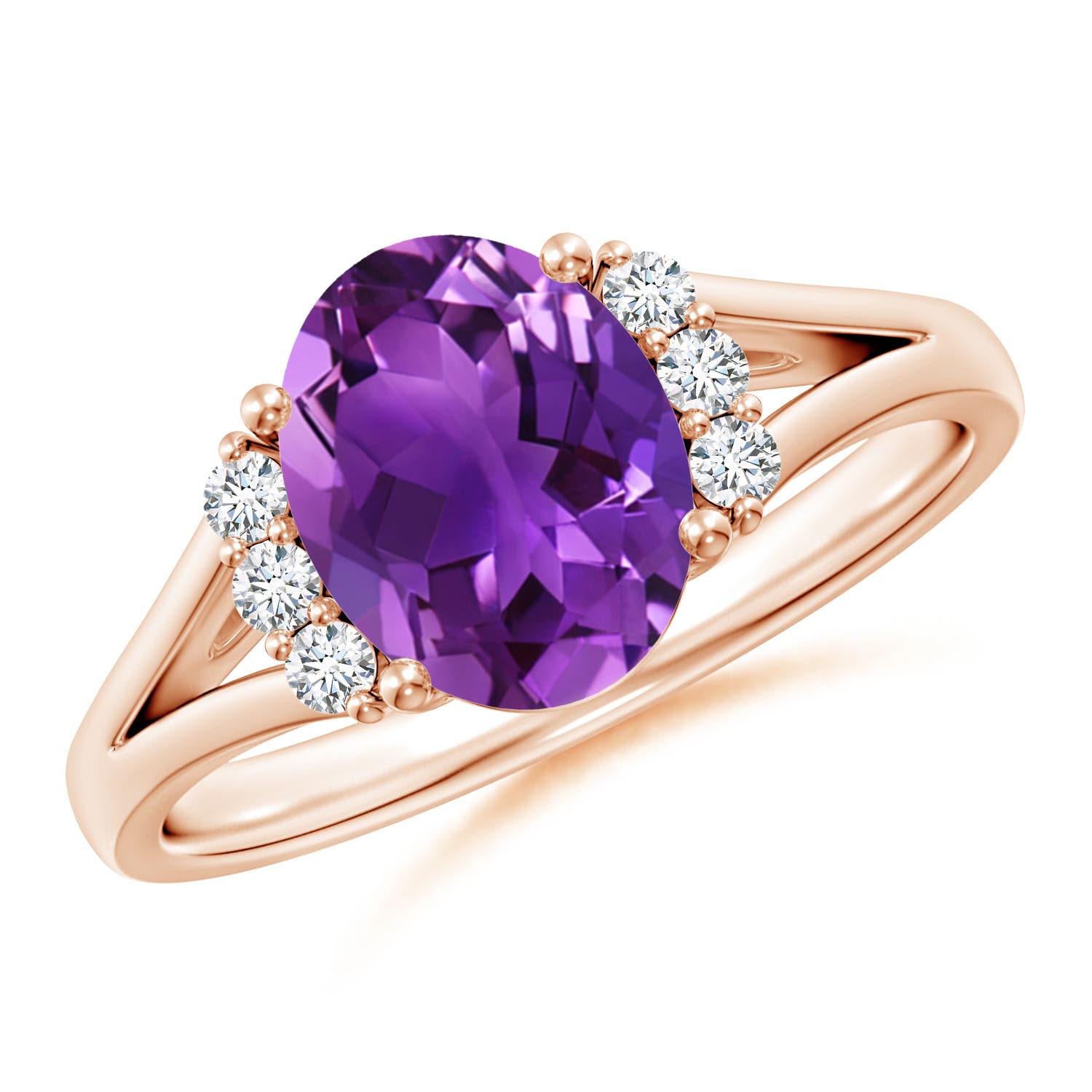 AAAA - Amethyst / 1.71 CT / 14 KT Rose Gold