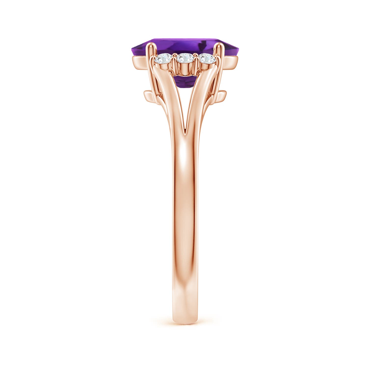 AAAA - Amethyst / 1.71 CT / 14 KT Rose Gold