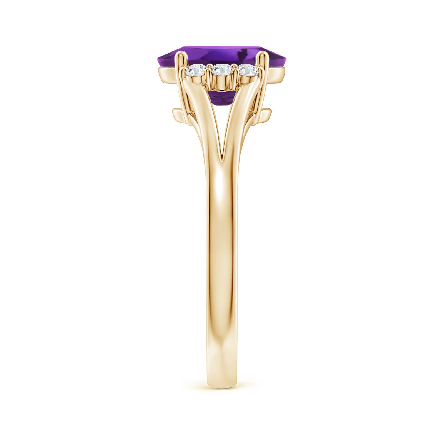 AAAA - Amethyst / 1.71 CT / 14 KT Yellow Gold