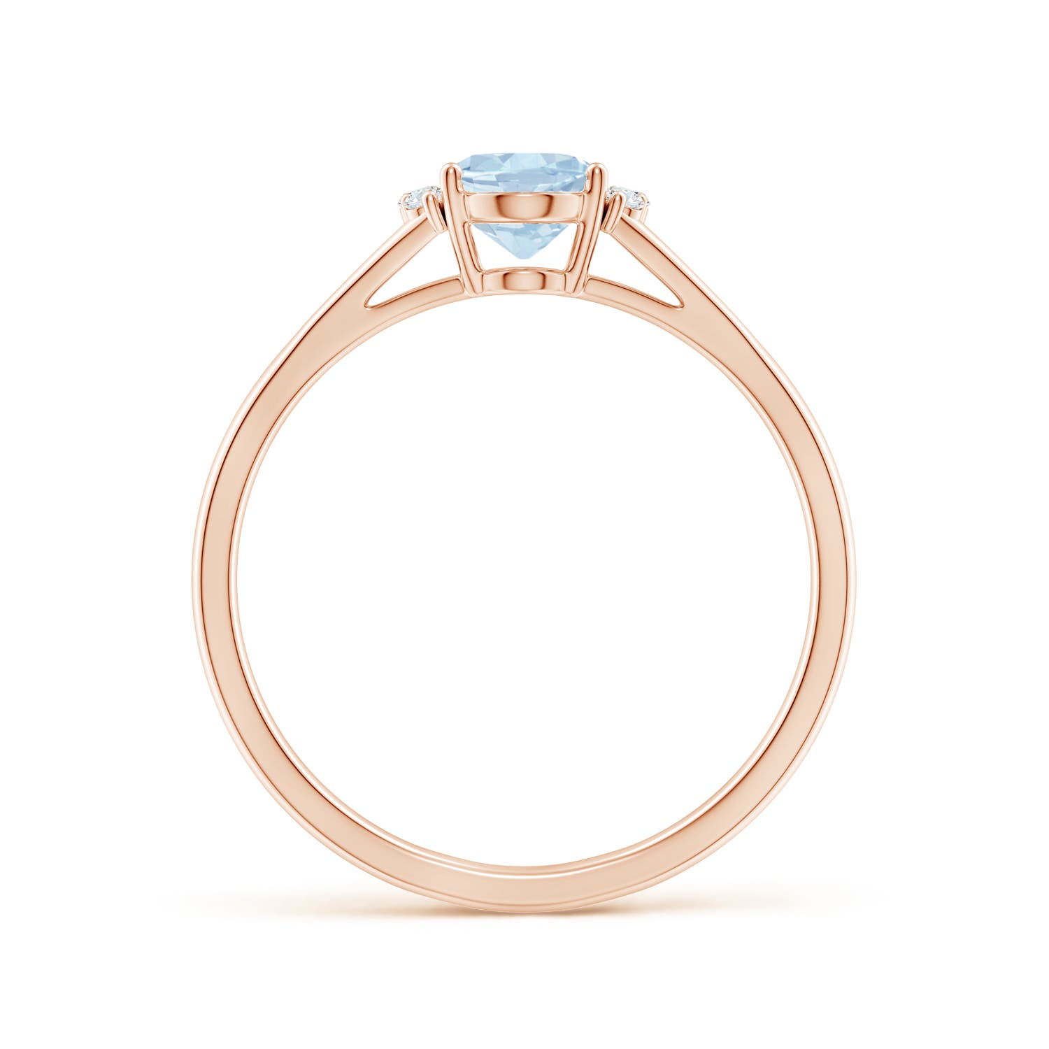 AA - Aquamarine / 0.67 CT / 14 KT Rose Gold