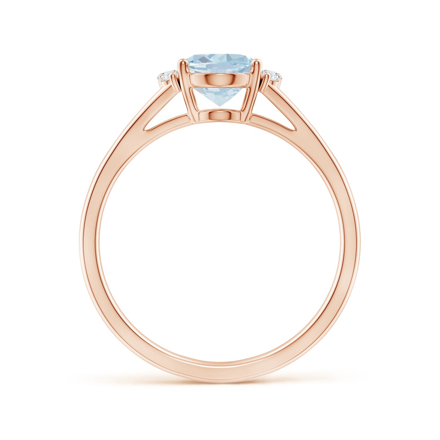 A - Aquamarine / 1.08 CT / 14 KT Rose Gold