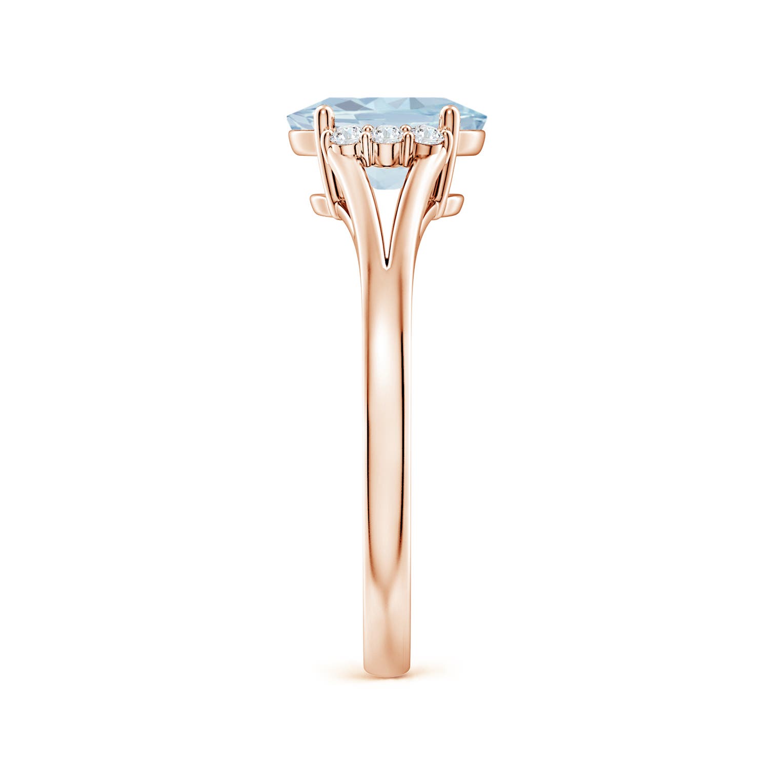 A - Aquamarine / 1.08 CT / 14 KT Rose Gold