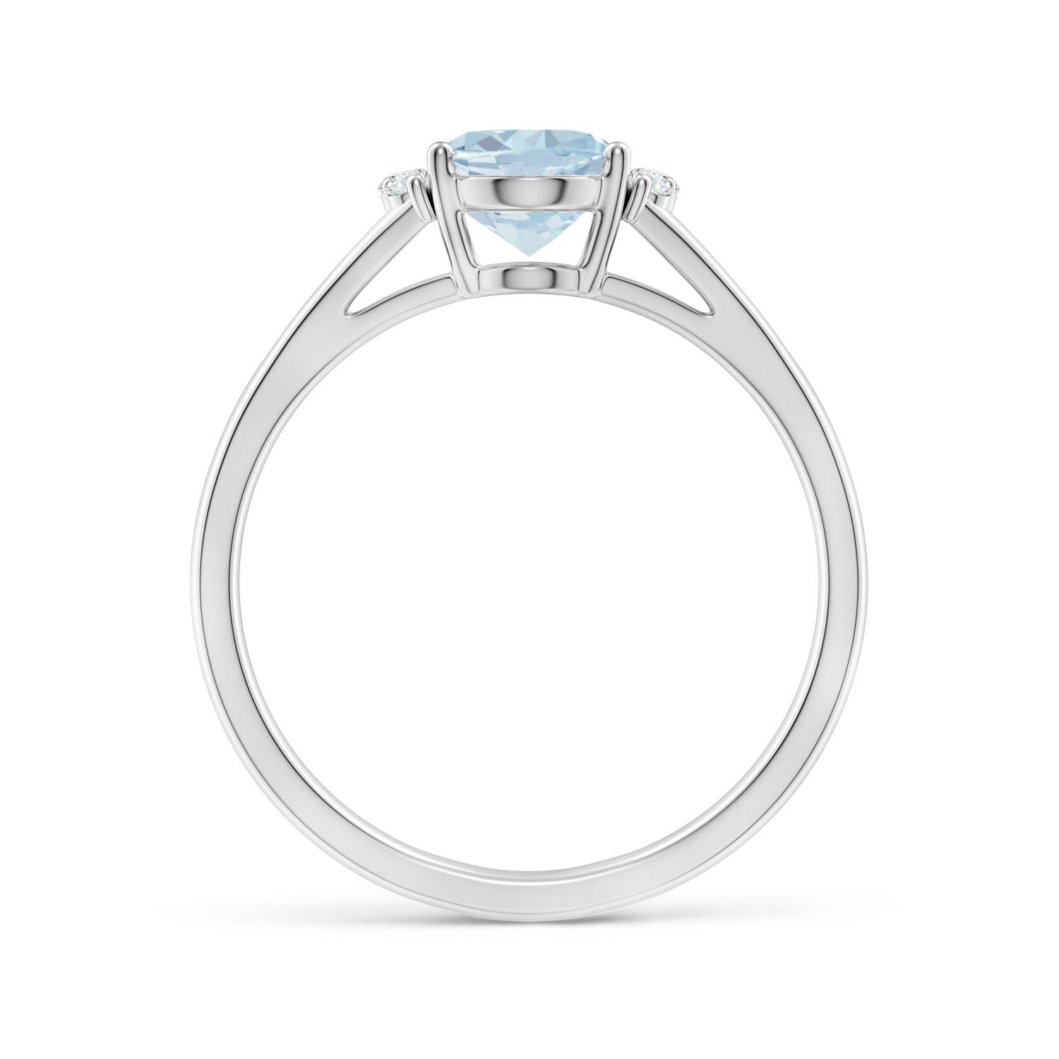 A - Aquamarine / 1.08 CT / 14 KT White Gold