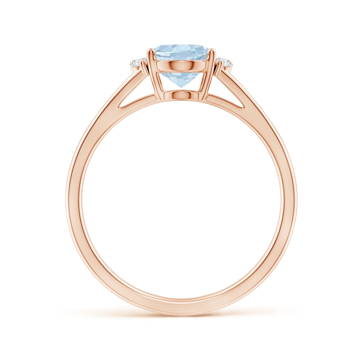 AA - Aquamarine / 1.08 CT / 14 KT Rose Gold