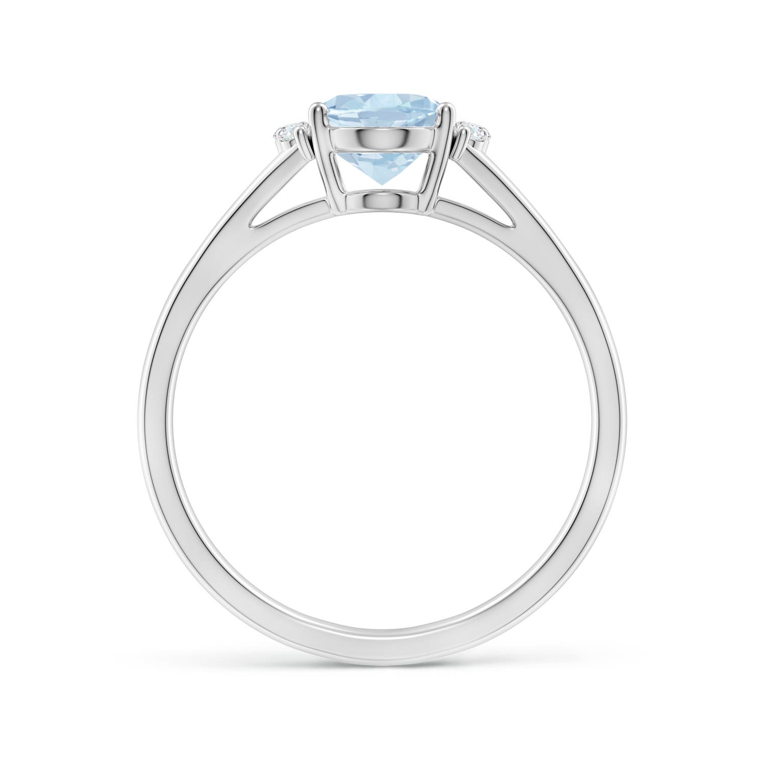 AA - Aquamarine / 1.08 CT / 14 KT White Gold