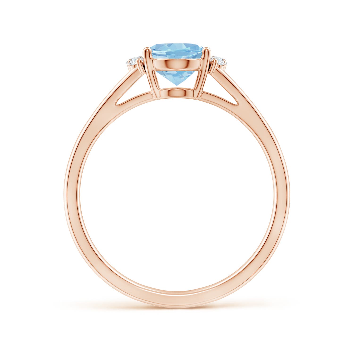 AAA - Aquamarine / 1.08 CT / 14 KT Rose Gold