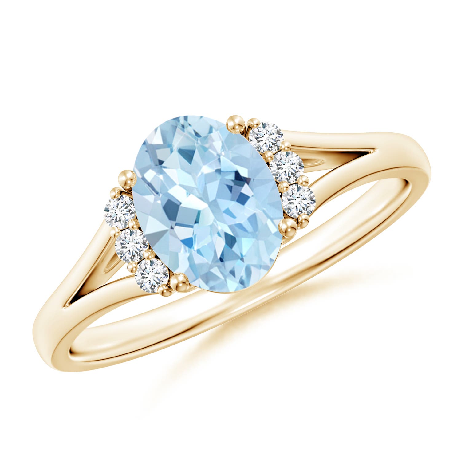 AAA - Aquamarine / 1.08 CT / 14 KT Yellow Gold