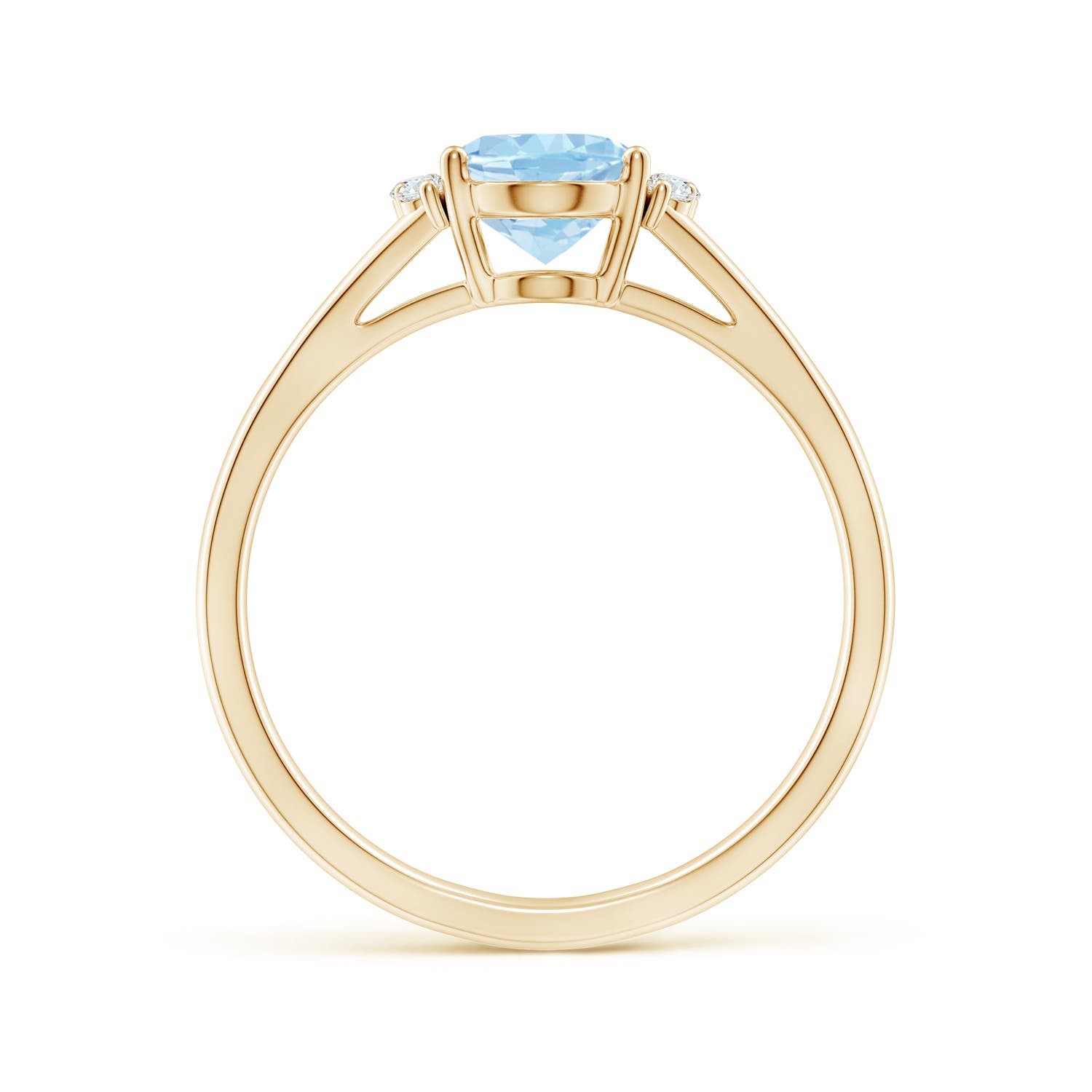 AAAA - Aquamarine / 1.08 CT / 14 KT Yellow Gold