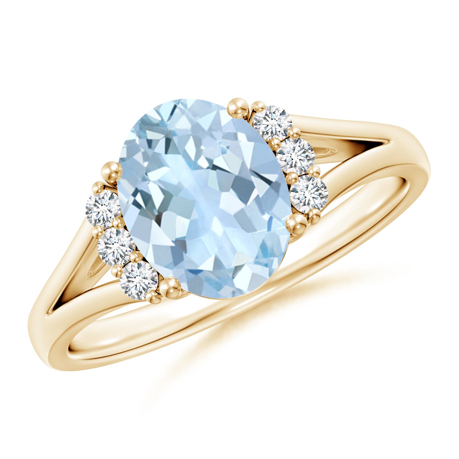 AA - Aquamarine / 1.61 CT / 14 KT Yellow Gold