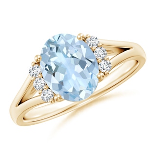 Oval AA Aquamarine