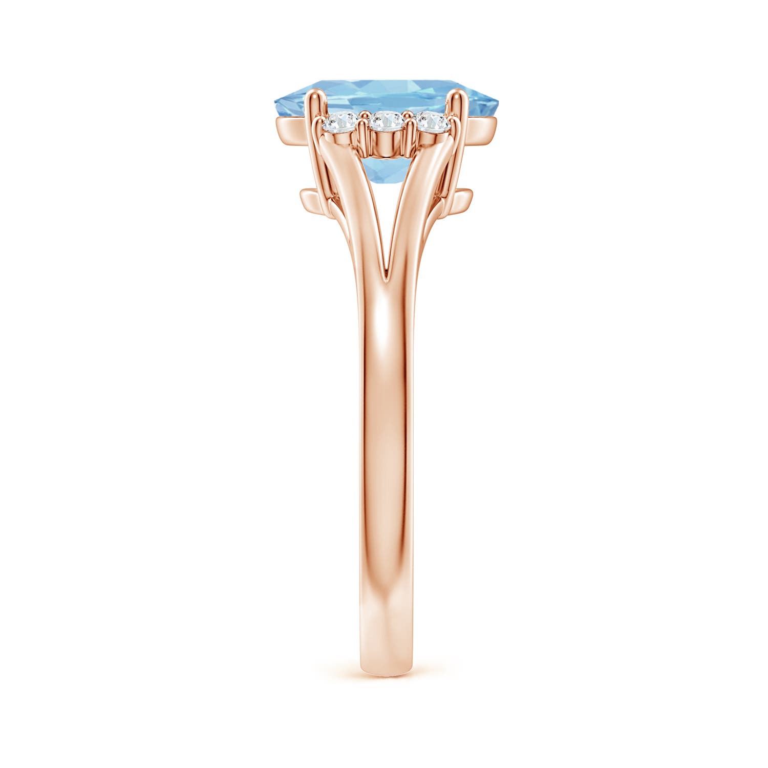 AAA - Aquamarine / 1.61 CT / 14 KT Rose Gold