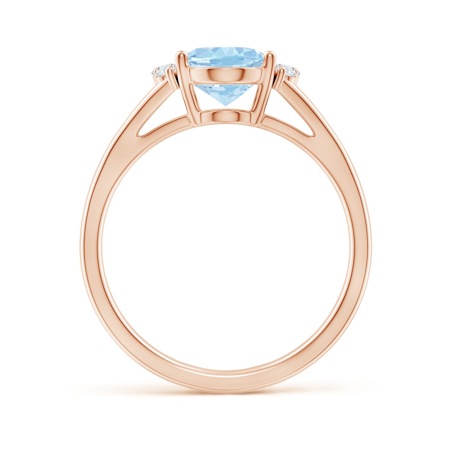 AAAA - Aquamarine / 1.61 CT / 14 KT Rose Gold