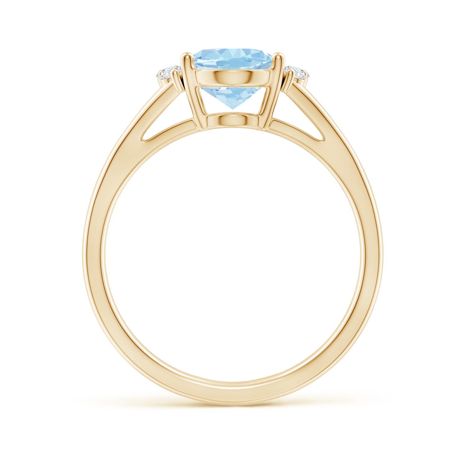 AAAA - Aquamarine / 1.61 CT / 14 KT Yellow Gold