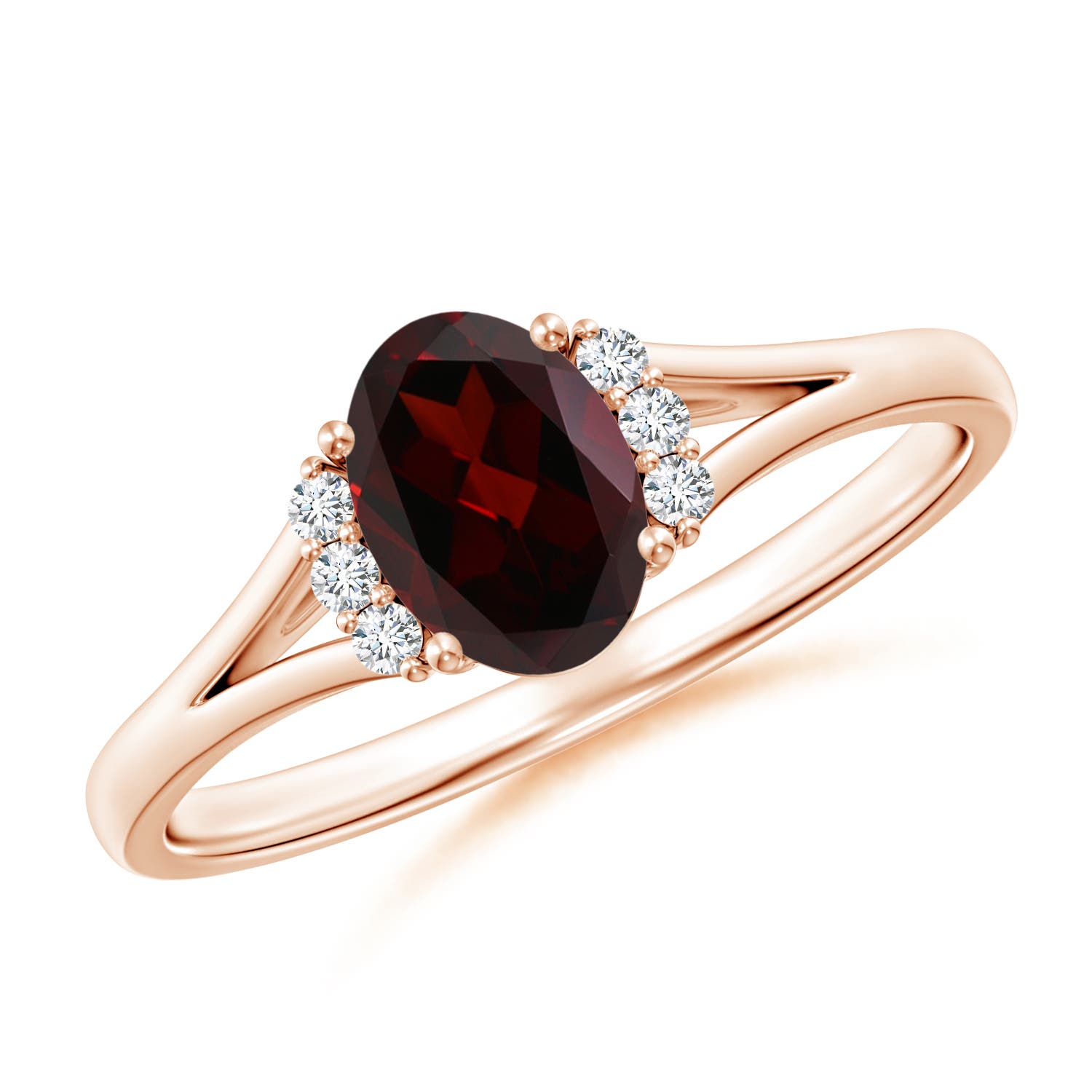 A - Garnet / 0.97 CT / 14 KT Rose Gold