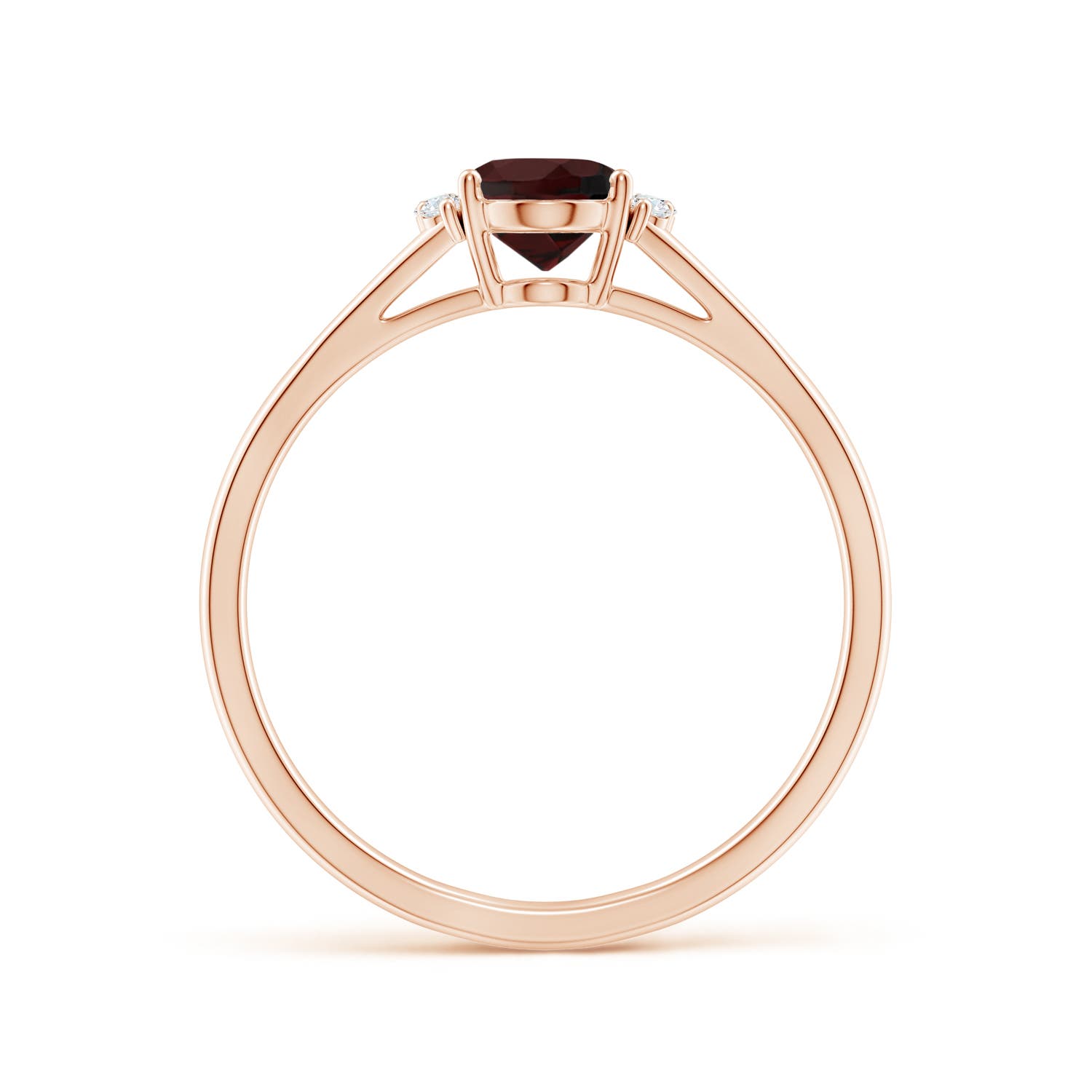 A - Garnet / 0.97 CT / 14 KT Rose Gold