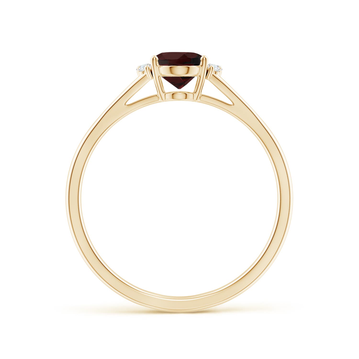 A - Garnet / 0.97 CT / 14 KT Yellow Gold