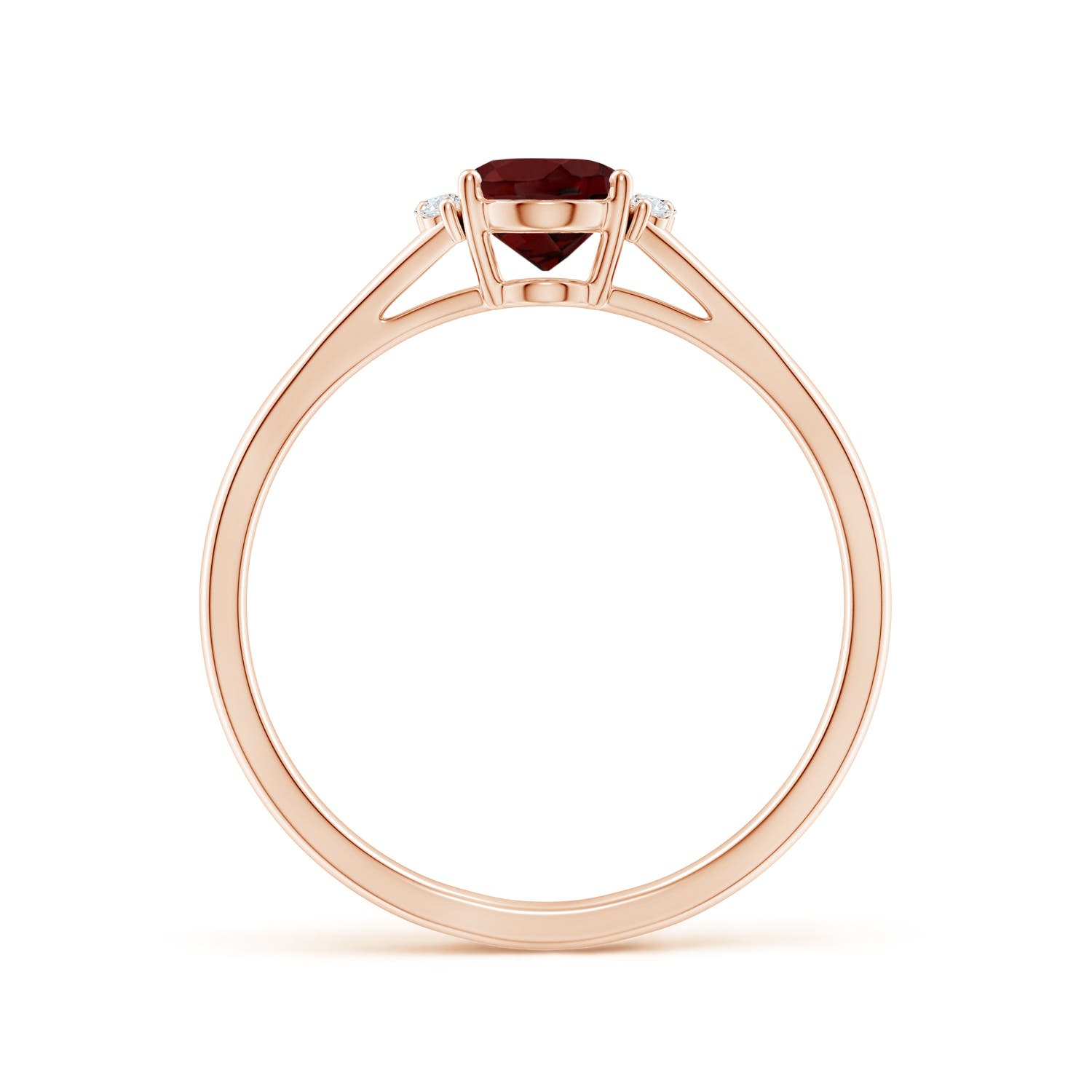 AAA - Garnet / 0.97 CT / 14 KT Rose Gold