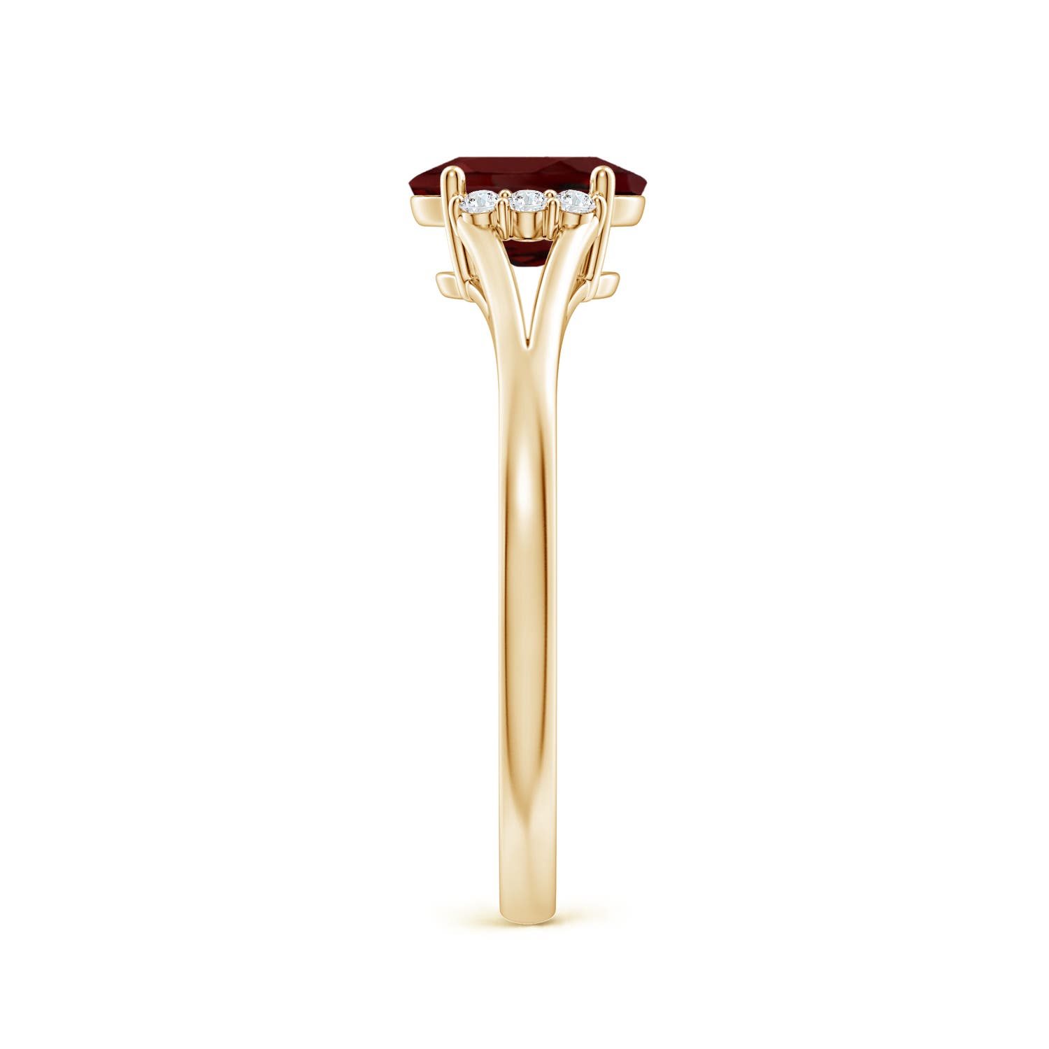 AAA - Garnet / 0.97 CT / 14 KT Yellow Gold