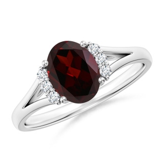 Oval A Garnet