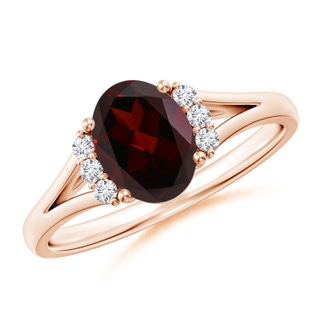 Oval A Garnet