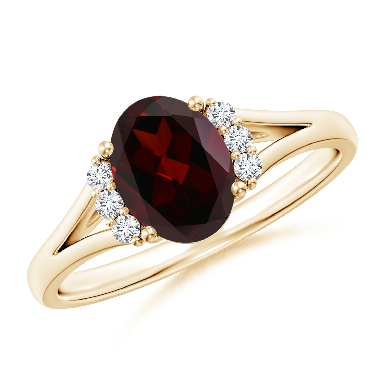 A - Garnet / 1.53 CT / 14 KT Yellow Gold